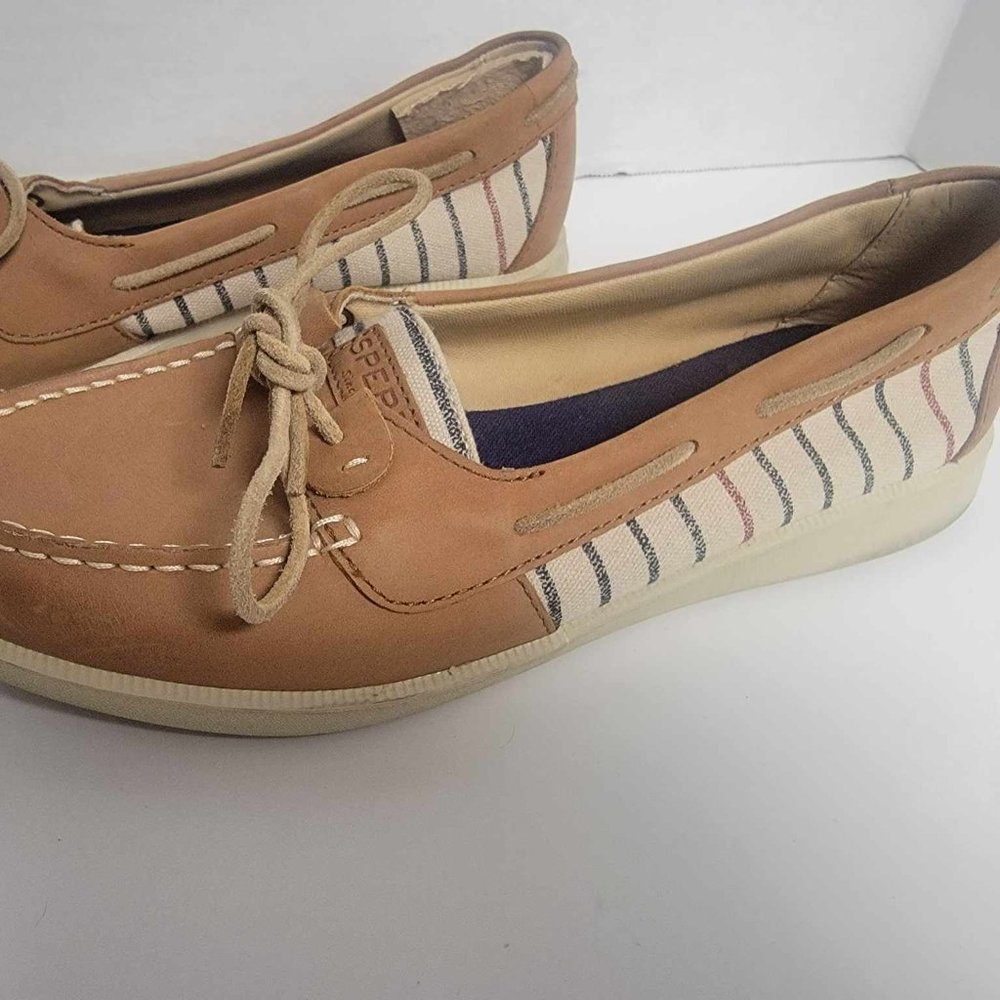 COPY - Women size 9.5 SPERRY SHOES SPEEDY OASIS LOFT STRIPE BOAT SHOES